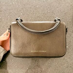 Brunello Cucinelli Olive Green Crossbody Bag